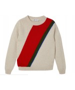 Sweater com riscas diagonais