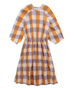 Checkered L/sleeve Dress