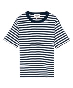 Sailor T-shirt às riscas azul marinho