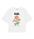 T-shirt Oversized Cali Flower Branca