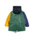 Color Block Bobo Patch Rain Jacket 