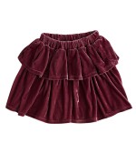 Velvet Layers Skirt Purple