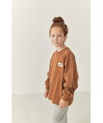 L/Sleeve T-shirt Fizvalley Vintage Brown
