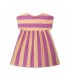 Easy Peasy Dress Peachy Block Stripe