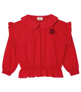 Blusa vermelha de m/comp