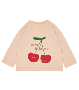 Cherries l/sleeves baby t-shirt 