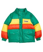 Zip Sleeve Puffer Jacket/Vest Green