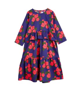 Roses AOP Woven Frill Dress