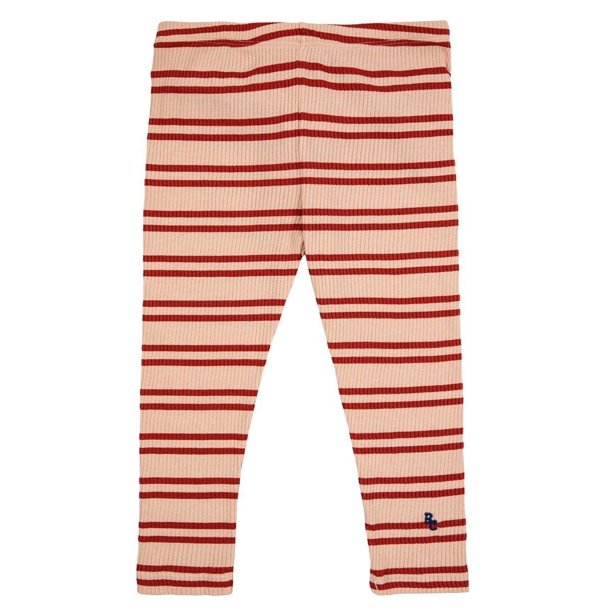 Stripes Baby Leggings Light Cream Summer Red - Loja Dada for Kids