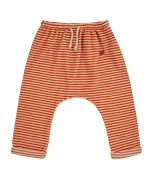 Orange Stripes Baby Harem Terry Pants