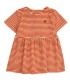 Orange Stripes Baby Terry Dress