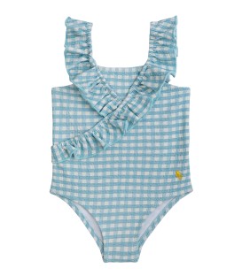 Vichy Baby Swimsuit Ruffle