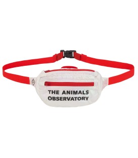 Bolsa de cintura Branca/Vermelha c/logo The Animals Observatory