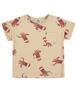 T-shirt S/Sleeve Octopus Latte