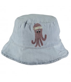 Denim Fisher Hat Octopus