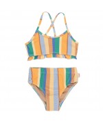 Multicolor Stripes Swim Set
