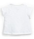 T-shirt de Bebé branca c/folhos nas mangas