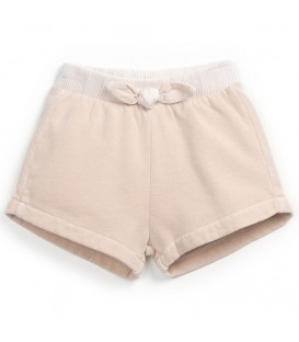Baby shorts w/lace soft nude