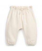 Baby white trousers Jacquard