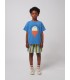 T-shirt azul m/curta Morning Egg 