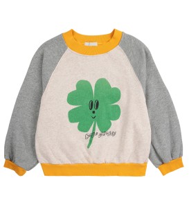 Camisola Lucky Clover manga ranglan