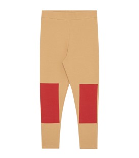 Yellow Knee Patch Leggings