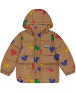 Multicolor Squirrels Puffer Jacket