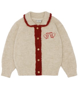 Squirrels Ecru Cardigan