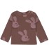 T-shirt de Bebé castanha Rabbit