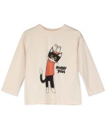 Yogi Cat T-shirt Cream