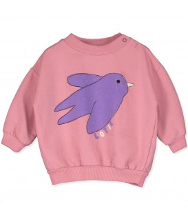 Camisola de bebé rosa Flowing Bird
