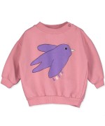Baby Sweatshirt Flowing Bird Rose