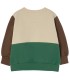 Color Block Sweatshirt Dark Vanilla