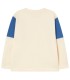 Color Bock Tee L/sleeve Tee Light Cream