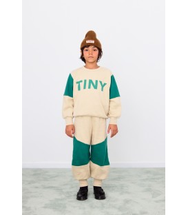 Tiny Color Block Sweatpants Dark Vanilla