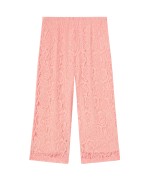 Calças rendadas rosa