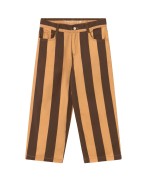 Retro Stripes Pants Dark Brown