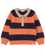 Stripes Sweater Navy/Summer Red