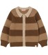 Stripes Cardigan Dark Brown/Light Brown
