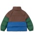 Color Block Short Padded Jacket Dark BLue