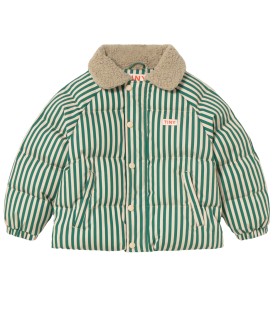 Green Stripes Padded Jacket 