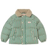 Green Stripes Padded Jacket 