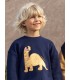 Dino Application Sweatshirt Blue