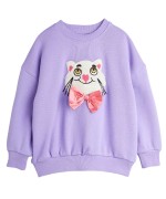 Cat w/Bowtie Chenille Sweatshirt 