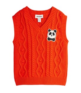 Colete c/patch Panda malha de cabo