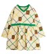 Vestido aos quadrados m/comprida Bear