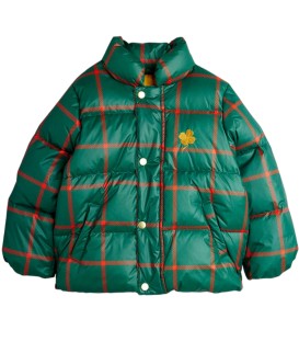 Plaid AOP Puffer Jacket
