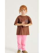 T-shirt Fizvalley cor de noz