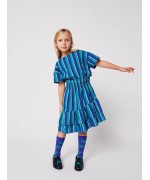  Striped Woven Midi Skirt