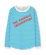 T-shirt m/comprida Anteater às riscas azuis